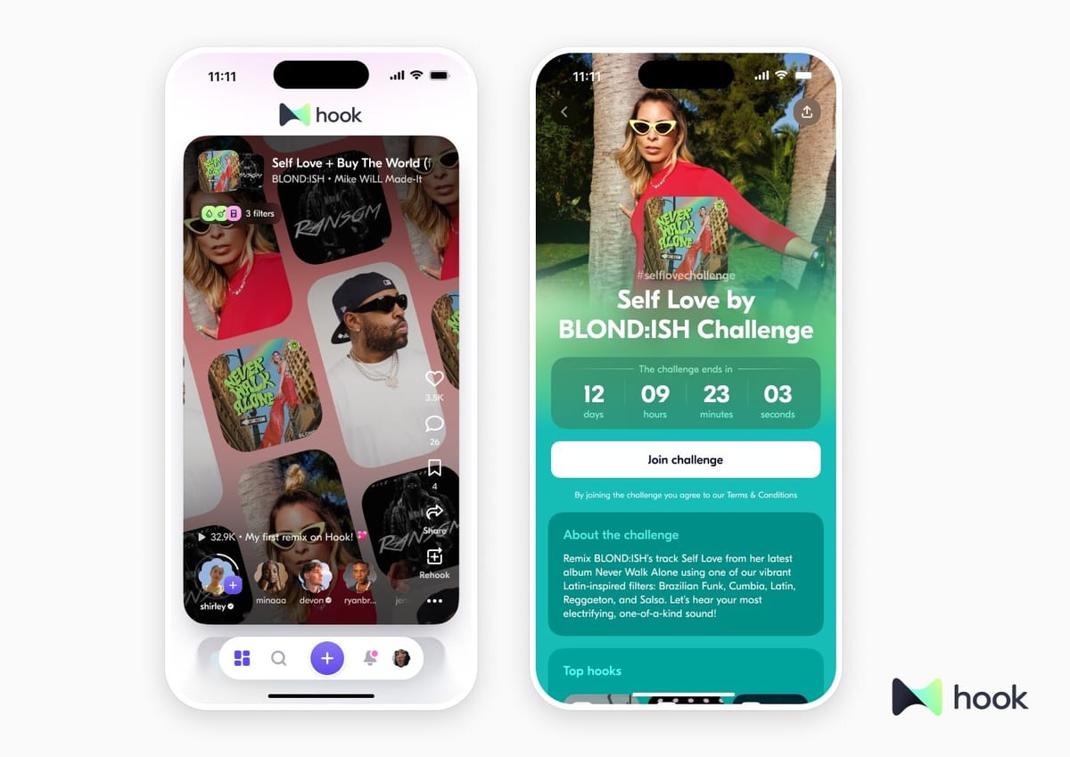 Hook Makes Music Remixing on Social Media Easy, Legal — and Profitable for Artists and Creators