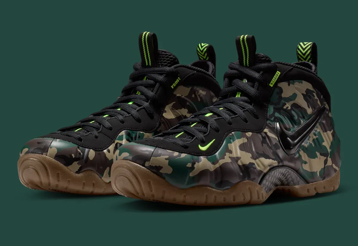 Nike Air Foamposite Pro "Green Camo" Returns August 14 for $260, First Retro Since 2013