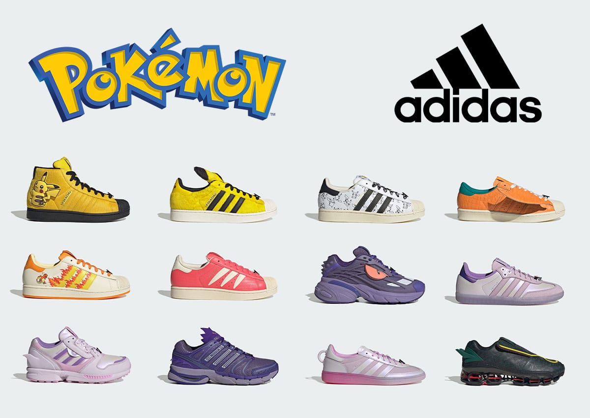 Pokémon and adidas Reveal 30th Anniversary Sneaker Collection Releasing in September