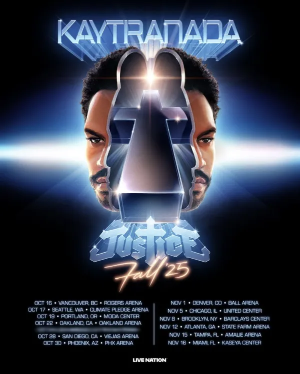 Justice x Kaytranada announce 2025 Fall Tour