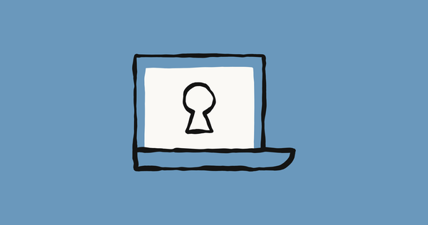 Open laptop with lock iconography, illustrating Anthropic's cryptography research