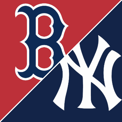 Boston Red Sox at New York Yankees matchup graphic