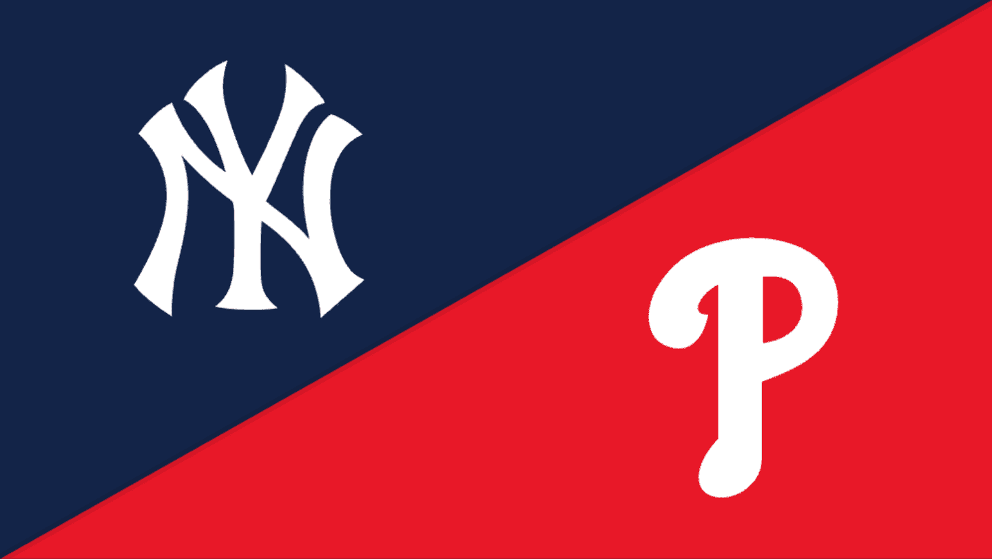 Yankees at Phillies matchup graphic for July 26, 2026