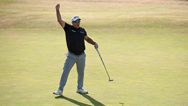 Ryan Fox celebrates winning the 154th Open Championship at Royal Birkdale