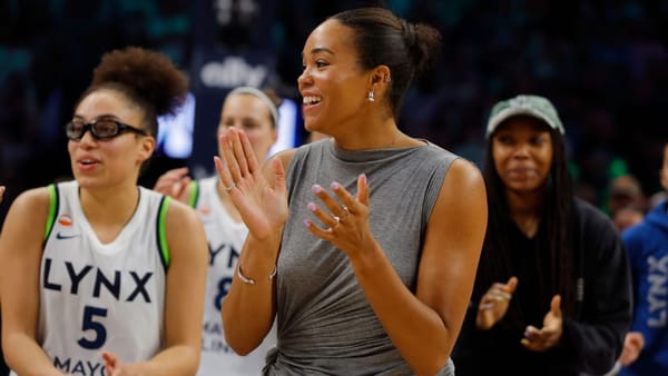 Napheesa Collier on the court for the Minnesota Lynx