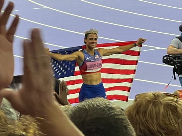 Sydney McLaughlin-Levrone competing at the Paris 2024 Olympic Games