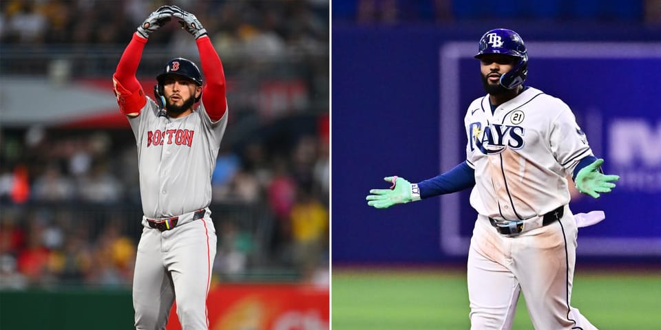 Boston Red Sox and Tampa Bay Rays series preview art
